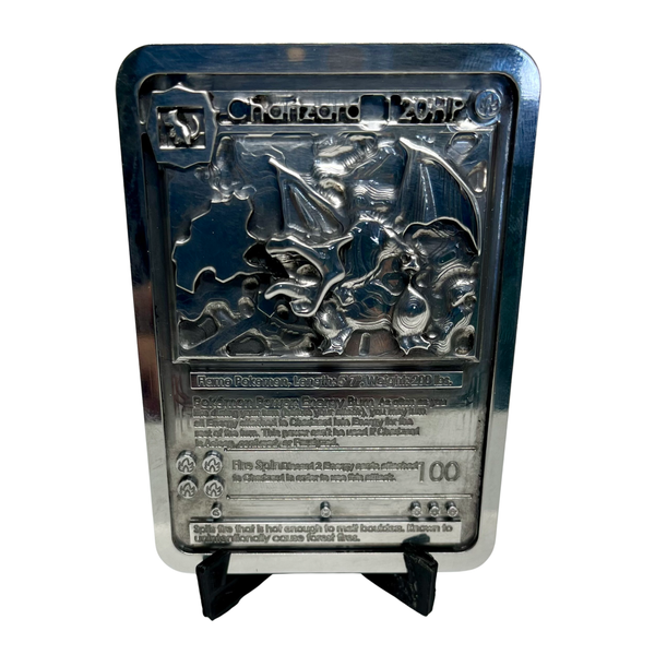 PKMN- Chari - Zard -3D Metal Card (CNC Machined) Jawas Junkyard PKMN- Chari - Zard -3D Metal Card (CNC Machined) Jawas Junkyard