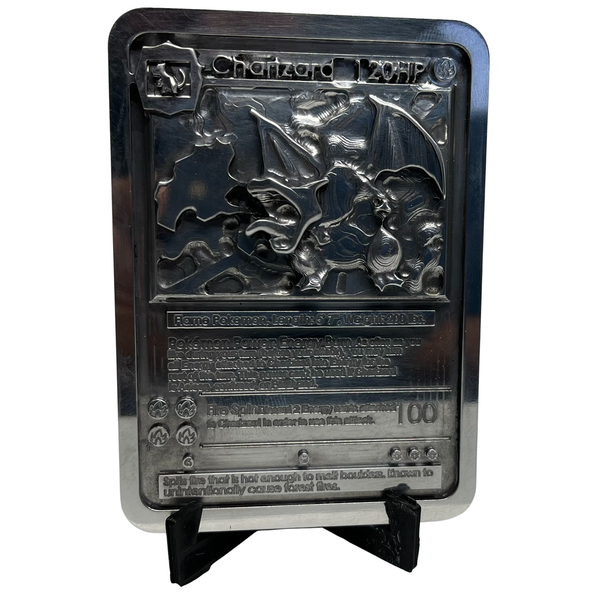 PKMN- Chari - Zard -3D Metal Card (CNC Machined) Jawas Junkyard PKMN- Chari - Zard -3D Metal Card (CNC Machined) Jawas Junkyard