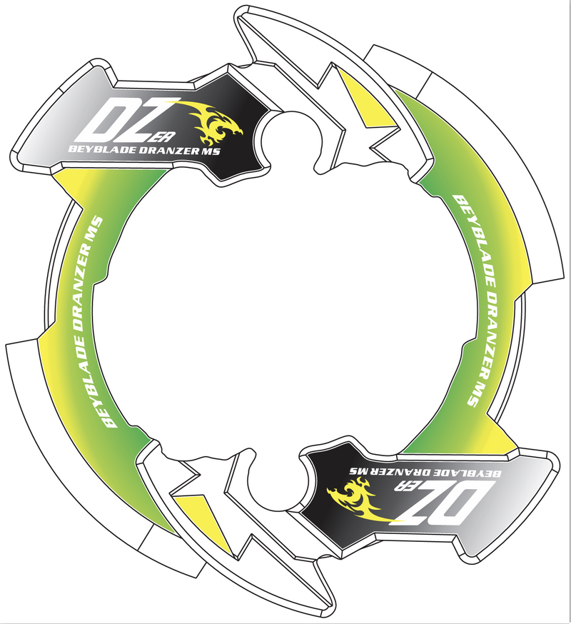 Custom Black Dranzer MS Metal Bey