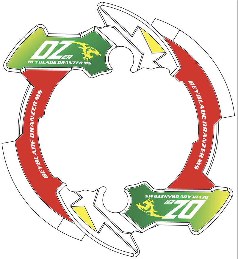 Custom Black Dranzer MS Metal Bey