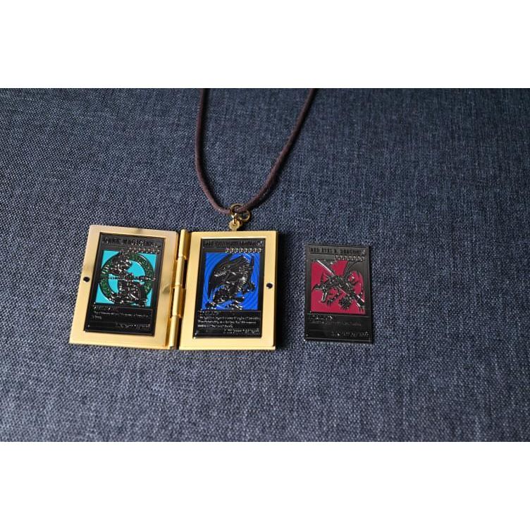 yugioh necklace card holder YGO 3D Metal Pendent with Cards