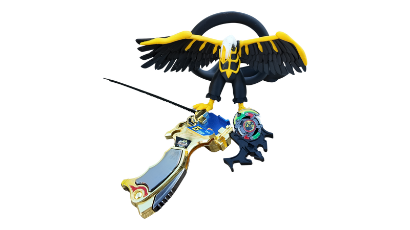 Metal Beyblade Starter Kit - Bey, Launcher and Cord