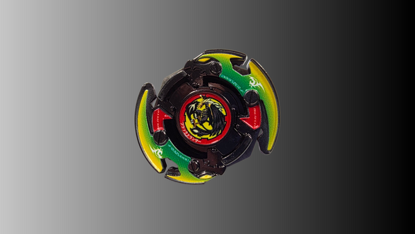 Metal Black Flame Phoenix Spin Top Toy