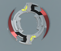 Custom Metal Driger S Anime Beyblade
