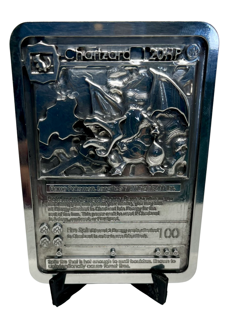 PKMN- Chari - Zard -3D Metal Card (CNC Machined) – Jawas Junkyard